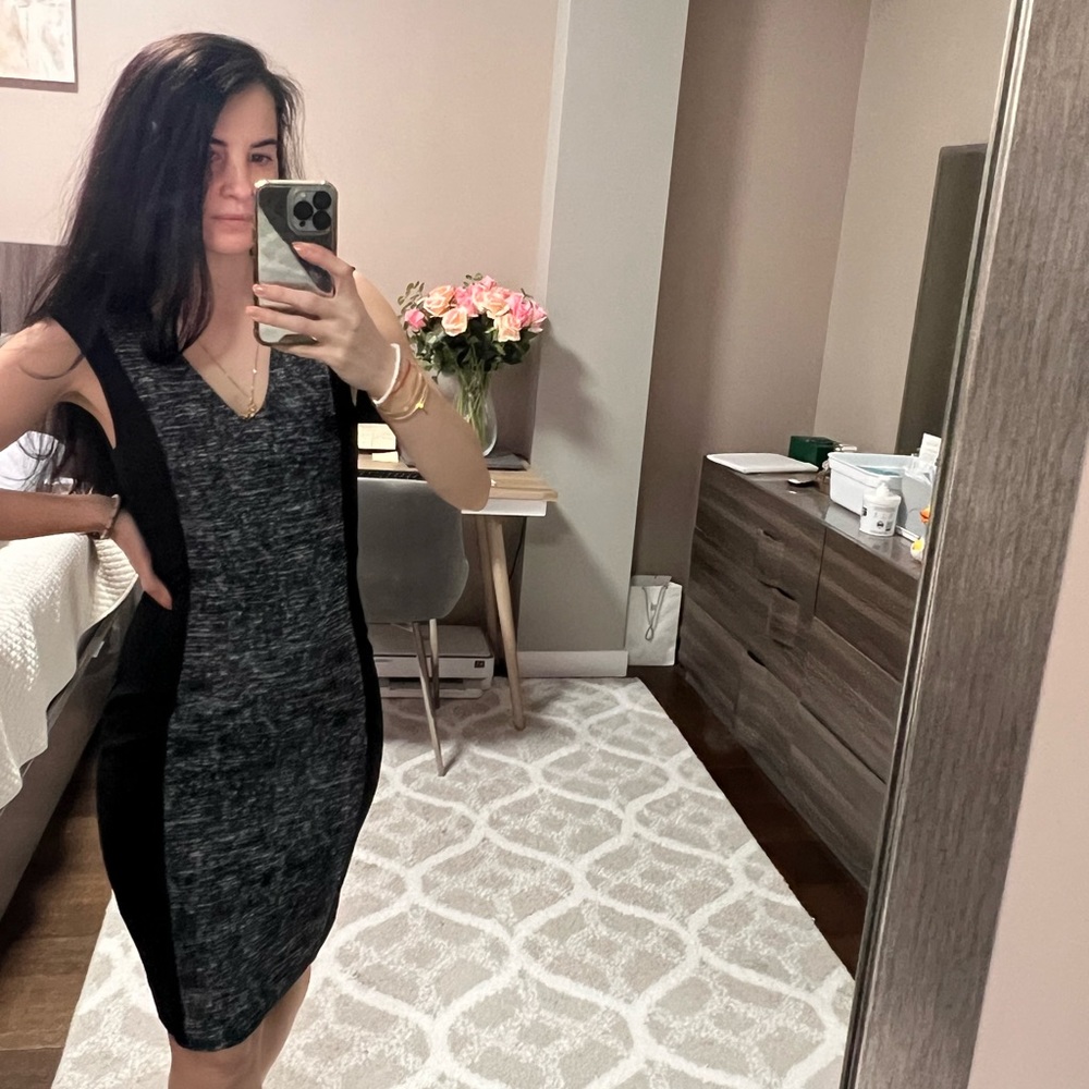 V neck dress
